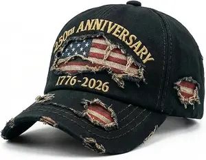 250th Anniversary USA Hat Eagle 250 Year American Anniversary Baseball Cap Adjustable Patriotic Hats