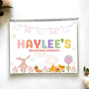 Personalized Laminated Educational Tracing Workbook (Marker Included) | Education and Motor Skills | Waterproof |Tracing Activities