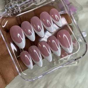 French Chrome Press on nails French Chrome Press on nails