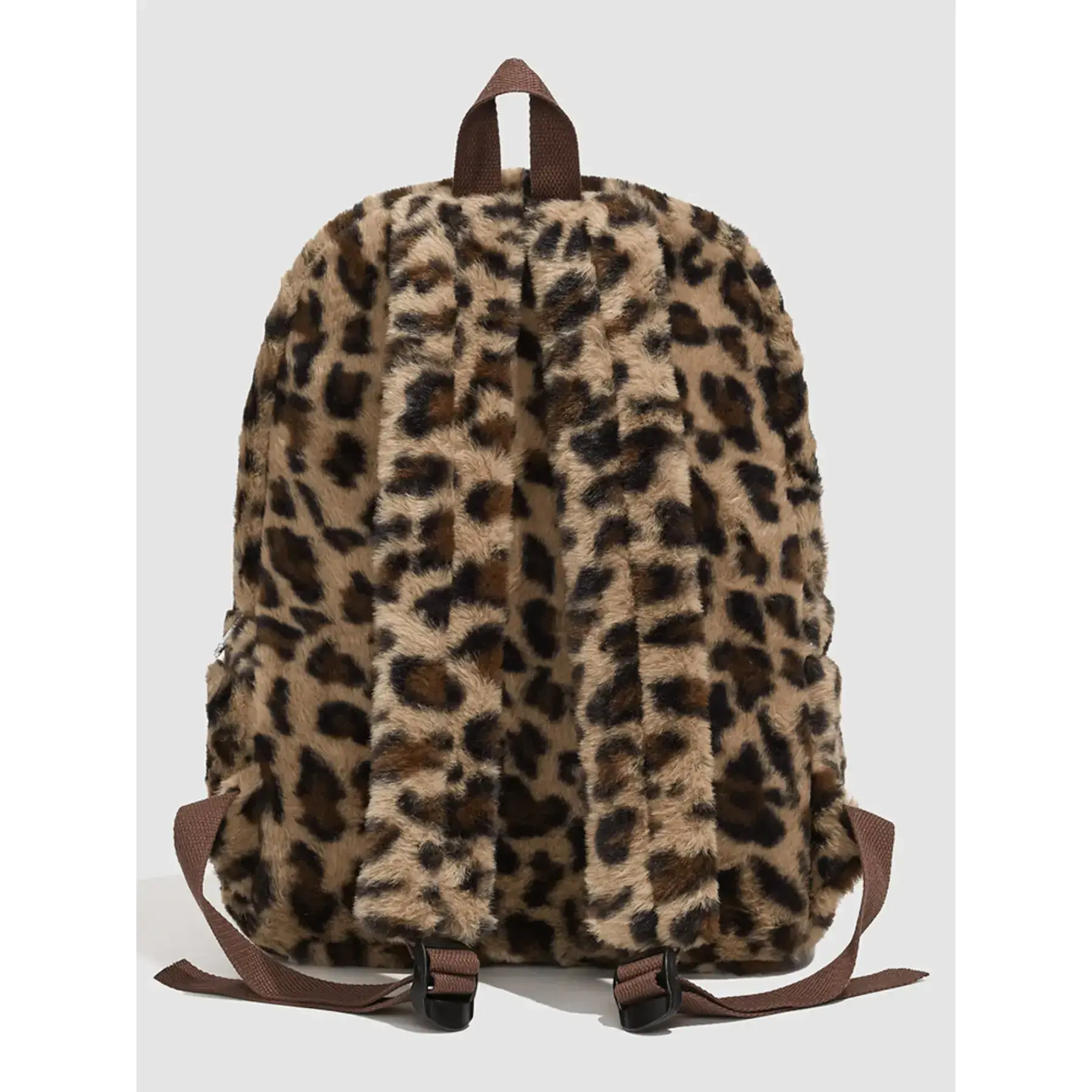 Adrienne Vittadini Leopard Print Backpack - Brown and Black More bags available! ? These great deals won main image 2