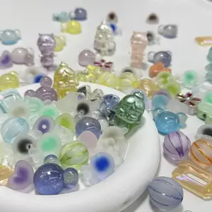 Glass Beads Jewelry Making Kit, Korean Style DIY Craft Supplies, Decorative Accessories for Creative Projects & Home Organization