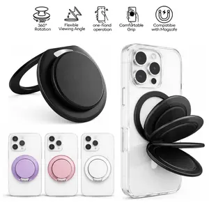 GripiPop Kick-Out | Magnetic Kick-Out Phone Grip | Foldable & Adjustable Phone Stand - Portrait & Landscape Mode Phone Holder - MagSafe