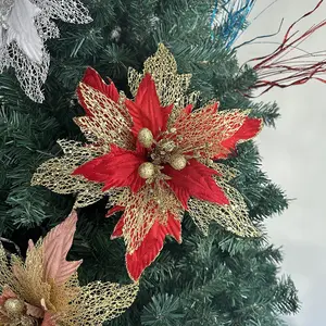 Christmas Sequin Flower Home Decoration, Festive Photography Backdrop for Weddings, Holiday Table Centerpiece, Party Decoration, Ornaments