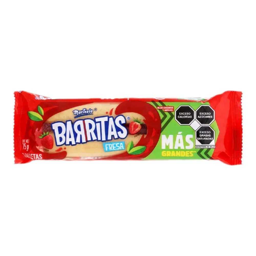 5 Pack Barritas Sabor Fresa - Snack Dessert