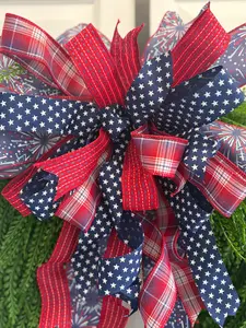 Patty: Patriotic Bow for wreath or deocr