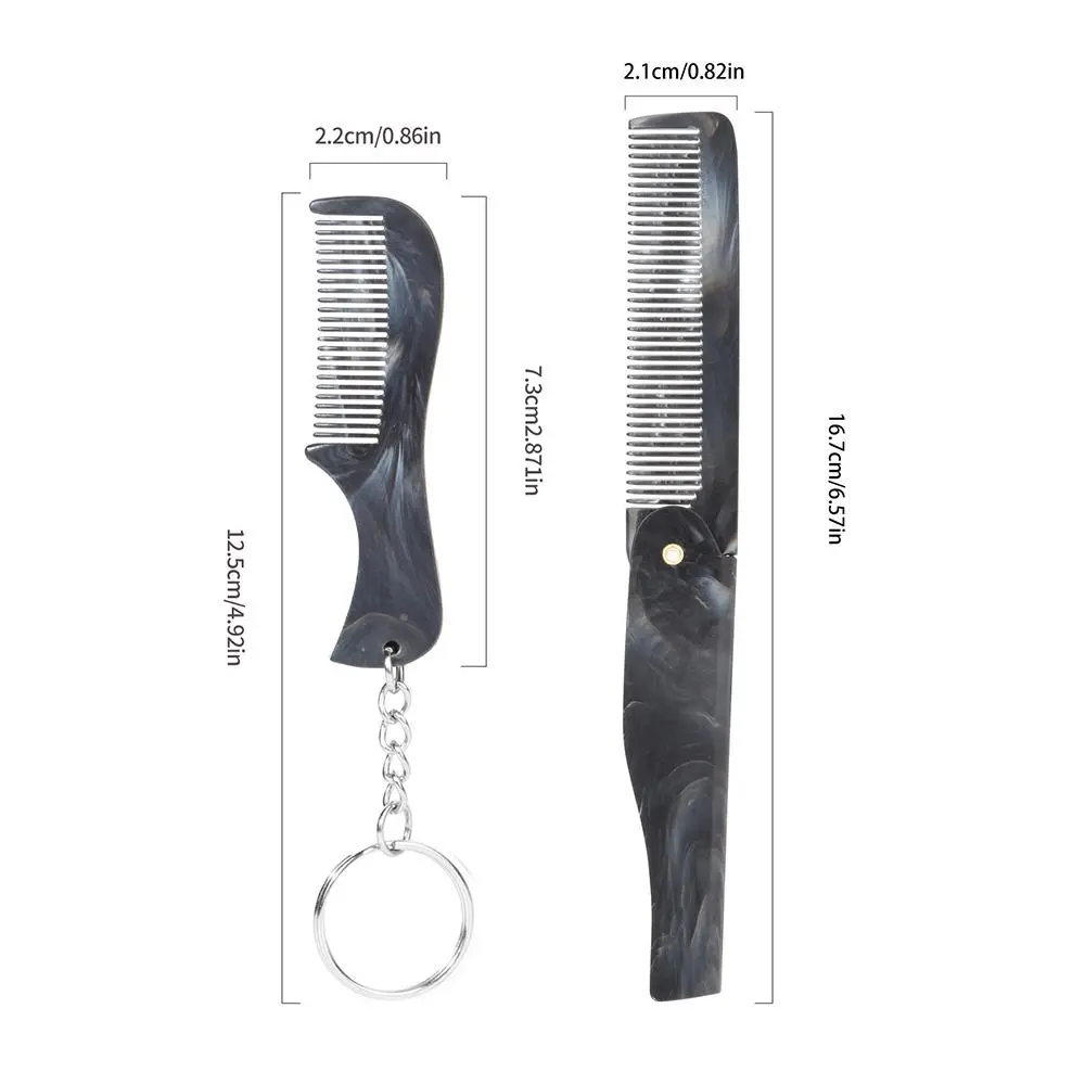 Portable Folding Comb Set, Mini Comb Set for Beard and Hair ...