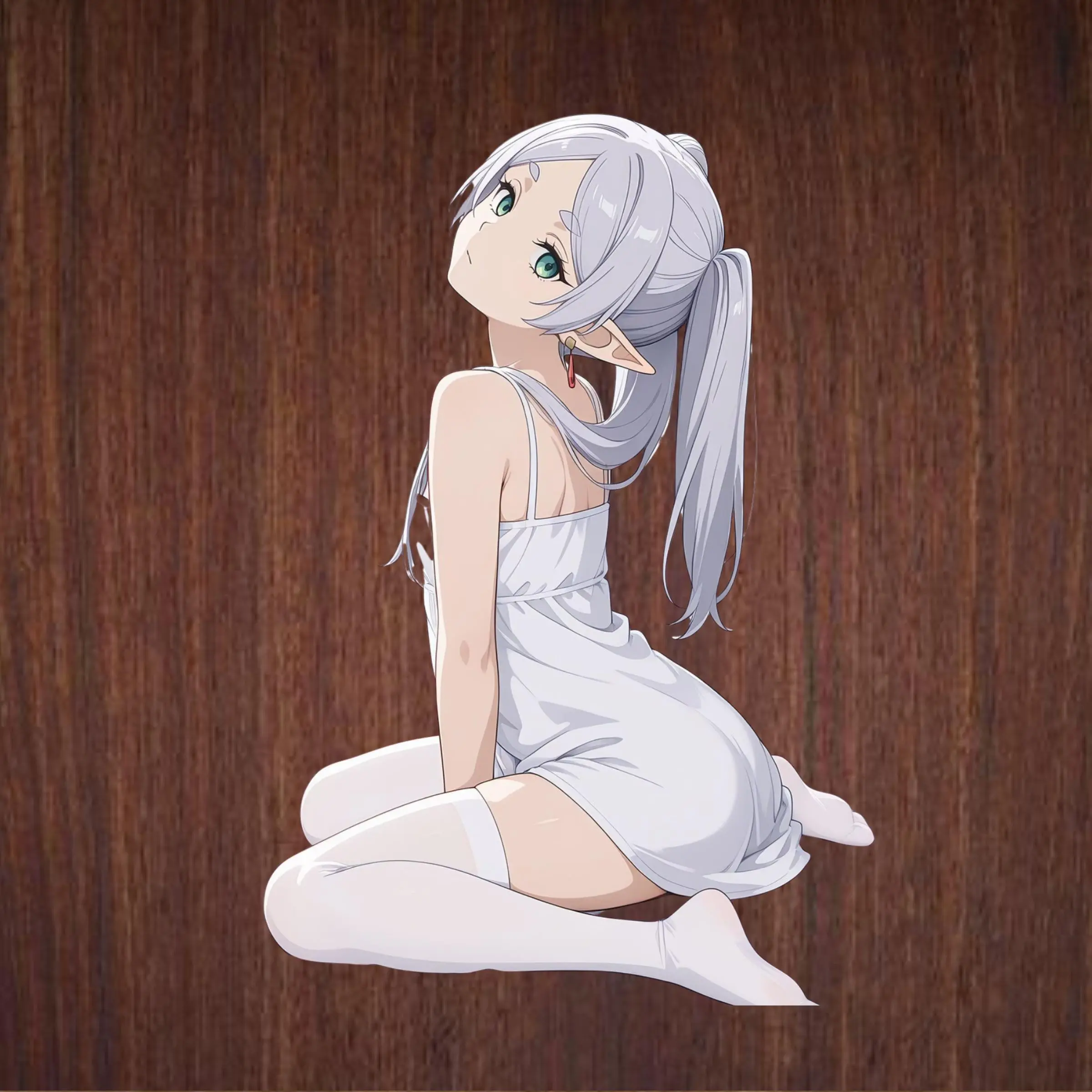 Frieren Sticker, The Beautiful Elf in Every Situation, Vinyl 2x2 To 6x6 Inches Quality Material, Ideal for Laptop, Water Bottle, Phone, and Notebook Decor