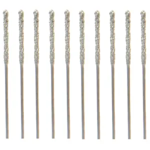 20Pcs 0.8mm Diamond Coated Tipped Tip Twist Drill Bit for Glass Jewelry Stone Tile