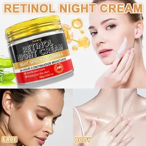Retinol Face Cream, Moisturizer Face Cream, Facial Skincare, Aloe Extract, Formulated With Licorice Root Extract & Niacinamide, Brightening Serum & Pore Minimizer For Face, Post Acne Skin Barrier Repair, ,Unisex, Suitable For All Skin - 100g