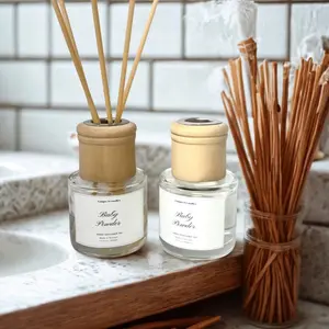 Reed Diffuser Set 50ml   Aromatherapy Diffuser with Sticks - Calming Home Fragrance Air Diffuser for Bathroom, & Office - Gift Set  Scented Oil