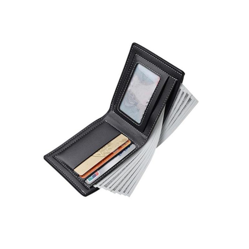 Men's Business Fashion Bifold Wallet, Simple Style Plain Color Wallet, Casual Trendy Wallet for Work & Daily Use