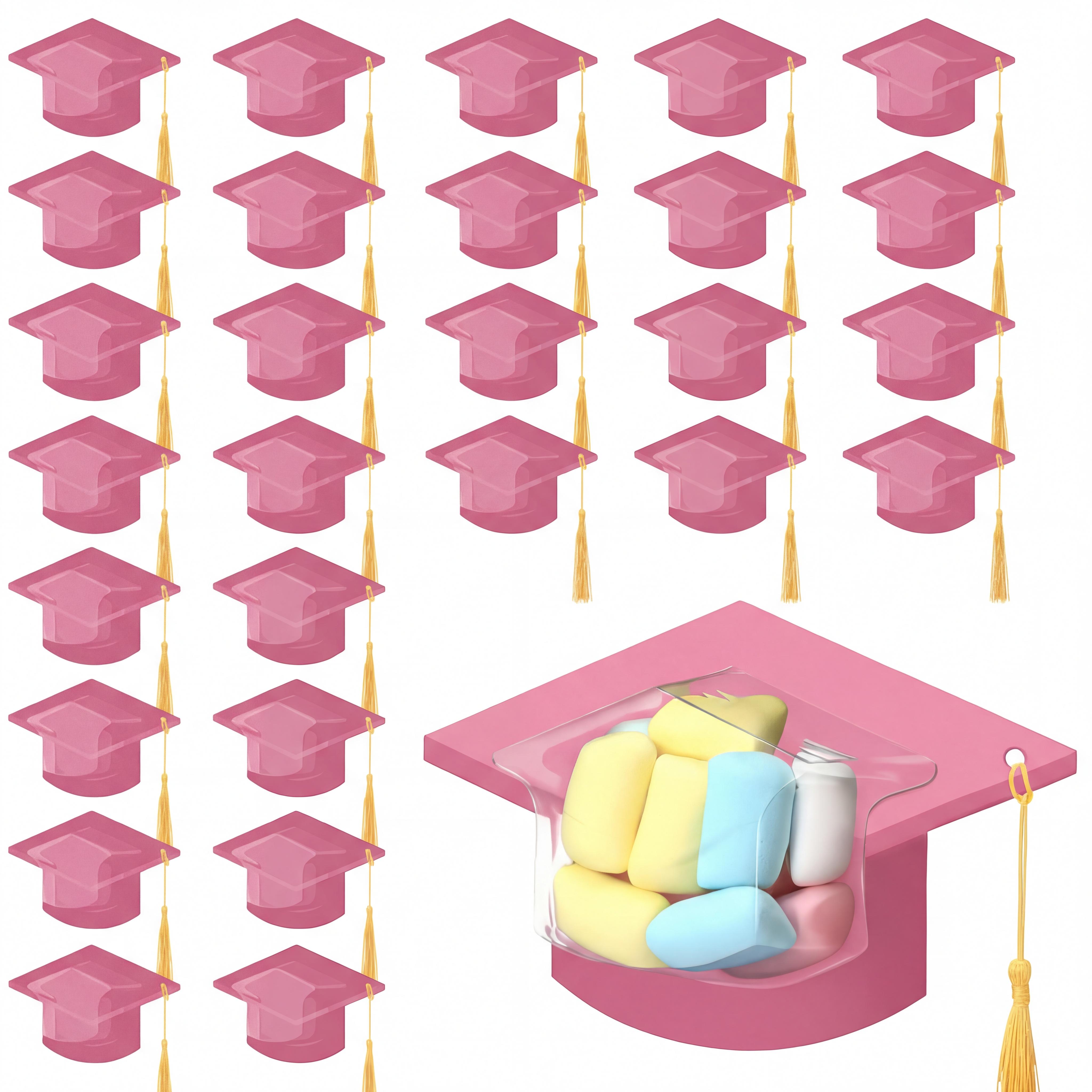 30 Pcs Graduation Cap Candy Card 2026 Class Grad Candy Dome Greeting Card Gift with Tassel Chocolate Holder for Friend Students Teachers School Party Favors Candy Holder Graduation Gifts Supplies 30 Pcs Graduation Cap Candy Card 2026 Class Grad Candy Dome Greeting Card Gift with Tassel Chocolate Holder for Friend Students Teachers School Party Favors Candy Holder Graduation Gifts Supplies