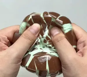 Crispy Mint Chocolate Wax Ball Squishy Clay Stress Relief Toy, Classic Novelty Toy for Kids