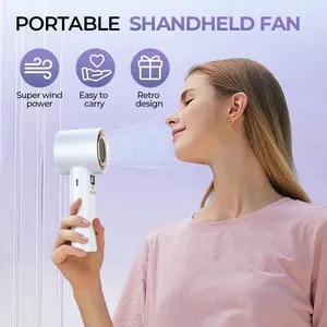 Portable Fan, Rechargeable Handheld Fans with High Speed Adjustable, Summer Mini Portable Hand Fans Women Men Personal Fan for Travel, Vacation, Camping Etc