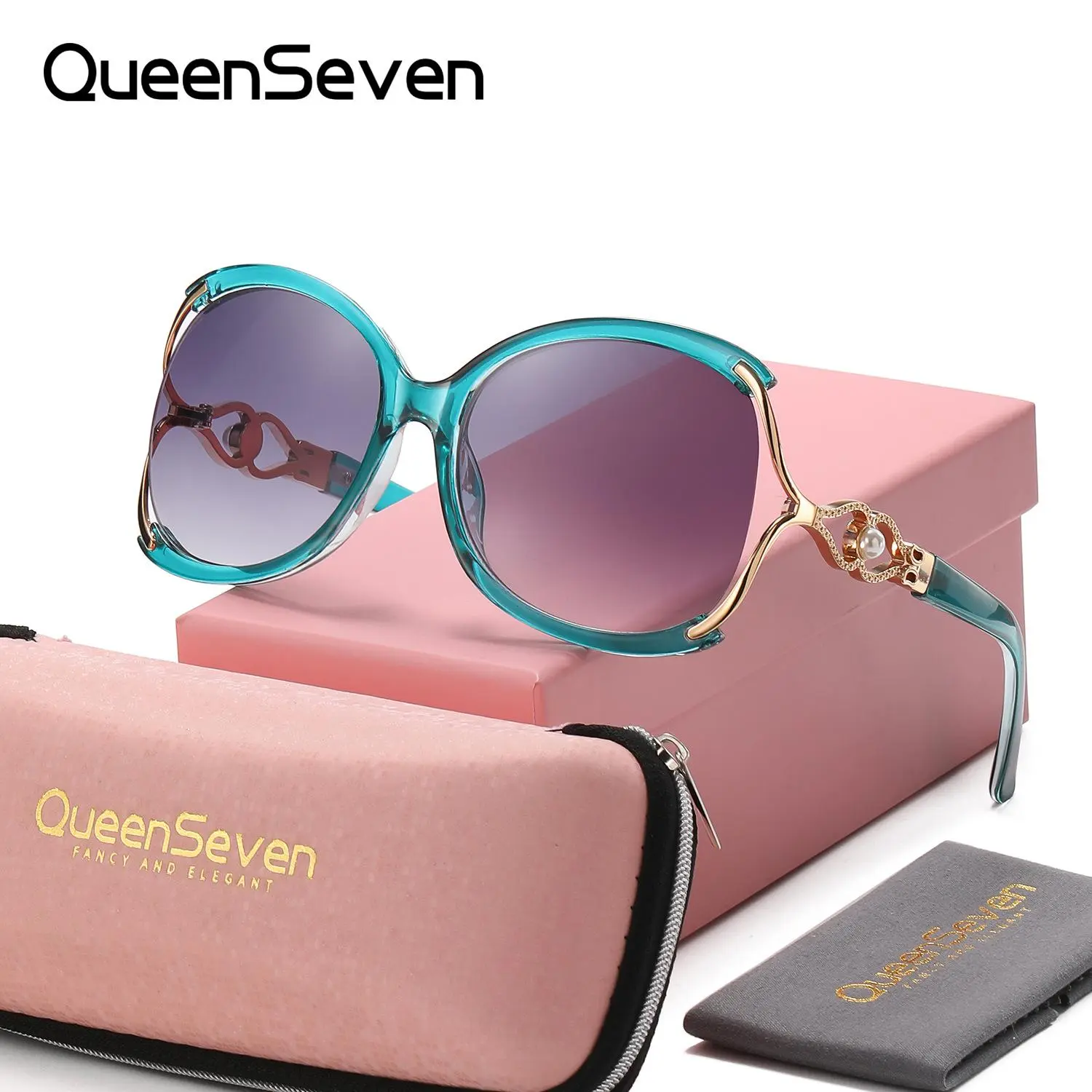 Queenseven Unisex Unique Charming Full Frame Sunglasses Outdoor-Friendly Butterfly Frame Sunglasses UV400