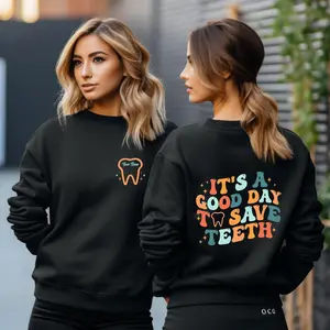 Personalized Name It's A Beautiful Day To Save Teeth Sweatshirt, Custom Dentist Shirt, Personalized Dental Shirt, Dental Assistant Shirt, Dentist Tee