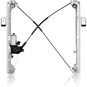 Front Left Driver Side Window Regulator Assembly W/Motor Compatible for Silverado Suburban Avalanche 1500 2500 3500 00-06 Cadillac Escalade 02-06 Yukon XL Sierra