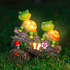 New Illuminated Garden Turtle Statue - Solar-Powered LED, Durable Weather-Resistant Design - Perfect for Patio, Lawn & Yard Decor, Charming Housewarming Gif