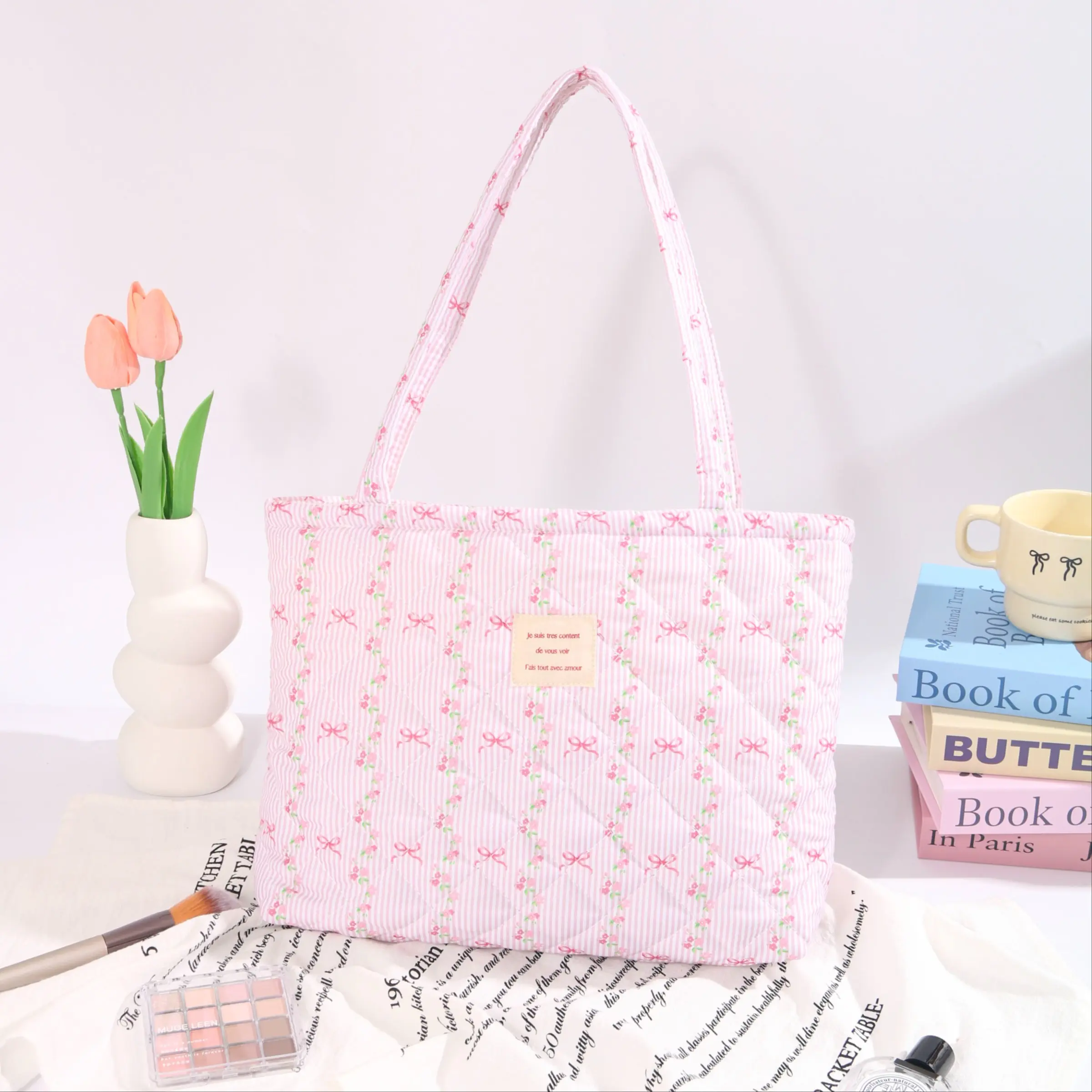 New Floral Makeup Bag, Travel Cosmetic Bag, Portable Multi-Functional Cosmetic Organizer, Large Capacity Tote, Perfect Gift for Women, Mother's Day, Makeup Storage Bag, Makeup Pouch, Cosmetic Travel Bags, Cosmetics Bag