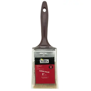 MBS PAINT BRUSH 3" 100% POLYESTER FOR ALL PAINTS Value Series