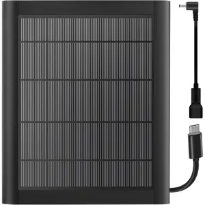 8W Solar Panel Charger for Outdoor Security Cameras Compatible with Ring Stick Up Cam Pro Spotlight Camera Plus Blink Arlo and More 10FT USB C Cable