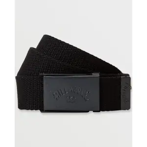 BILLABONG Cog Webbed Belt, Embossed Logo Buckle With Bottle Opener, Casual Daily Waistband
