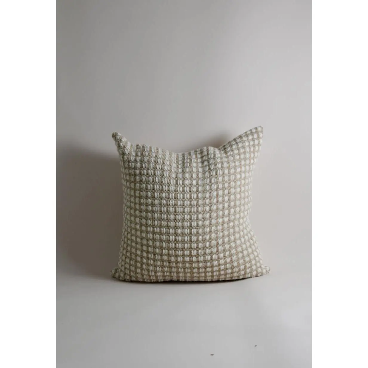 Beige Honeycomb Wool Pillow Beige Honeycomb Wool Pillow