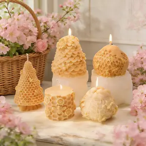 Bee Honeycomb Candle Silicone Molds, 3D Flower & Bee Design, DIY Aromatherapy Candle Soap Mold, Home Decor, Wedding & Party Favors