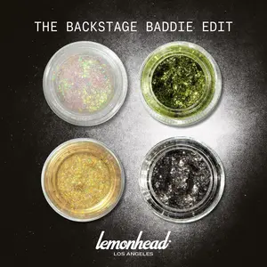 Backstage Baddie Edit | Glitter Identity Series | 4-Piece Mini Glitter Set with Smoky Metallic Glam, Rockstar Girlfriend Makeup, Bold Editorial Glitter by Lemonhead LA