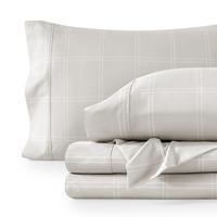 Modern Plaid - Stone/White