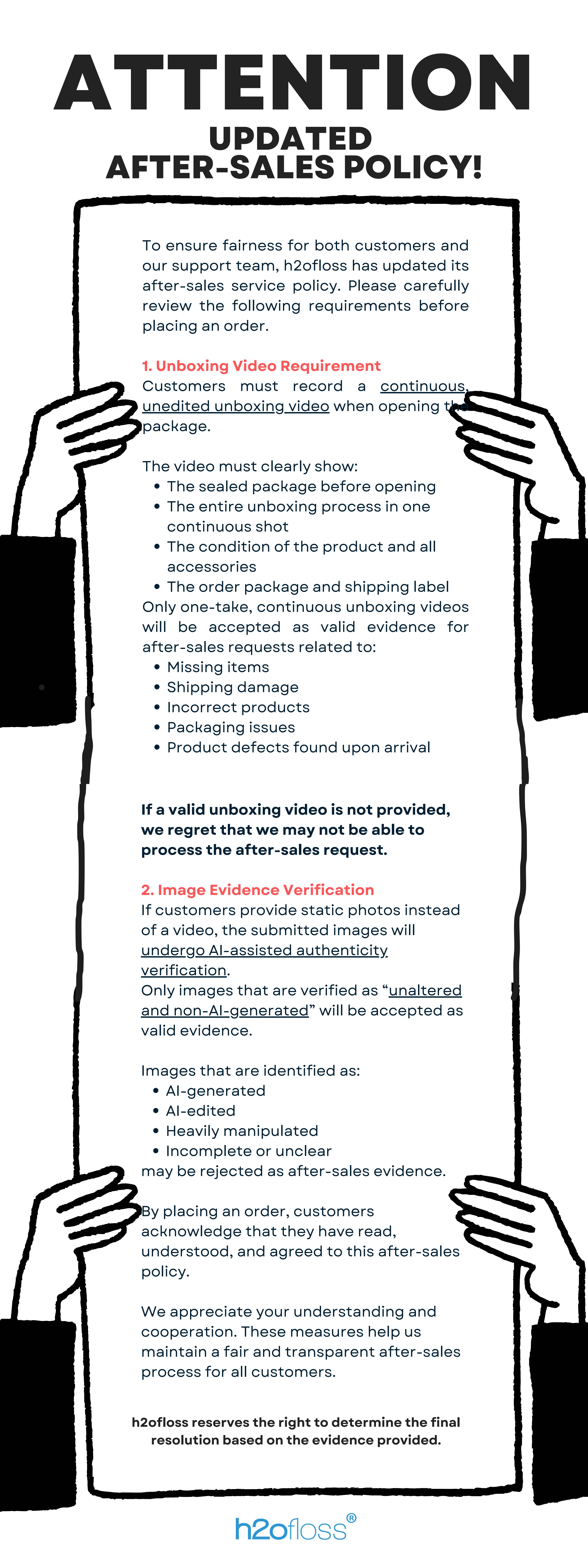 h2ofloss- Rechargeable Portable water flosser & Oral Irrigator – 300ML Water Tank, Whitening Tablets to Whiten Your Teeth, 5 Cleaning Modes, IPX7 Waterproof