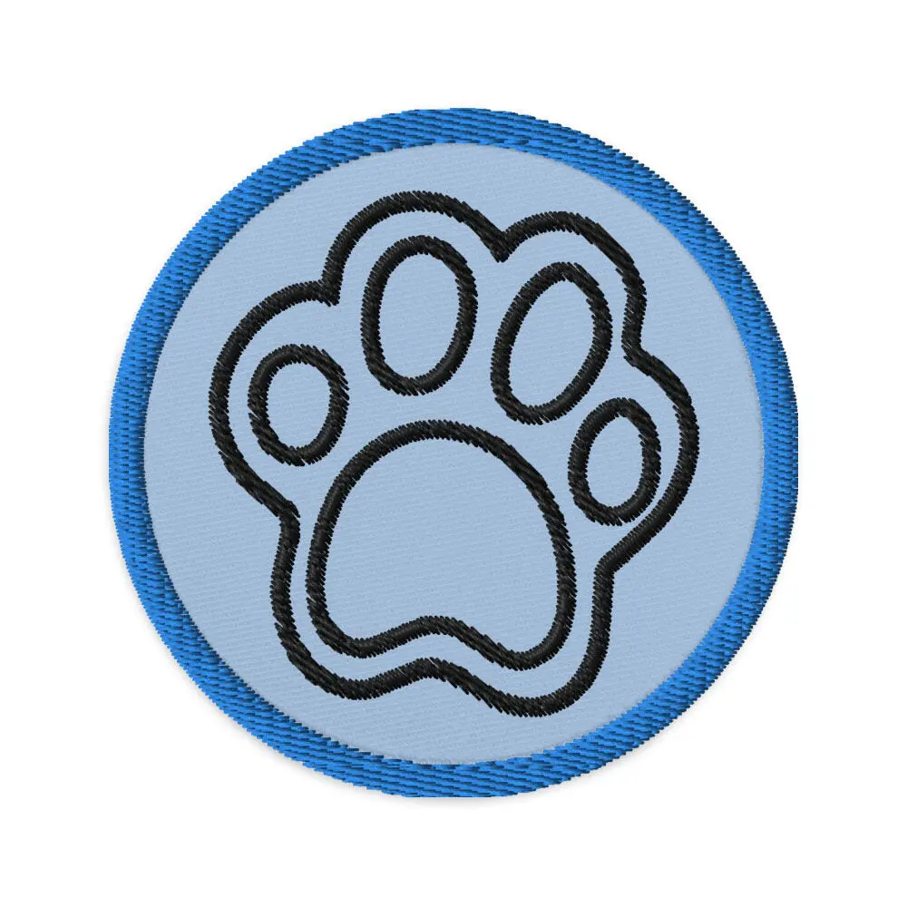 Embroidered Patches/ Dog Paw