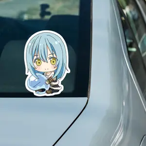 Rimuru Tempest Chibi Vinyl Sticker, That Time I Got Reincarnated as a Slime Anime Cute Sticker, Laptop Car Phone Decor