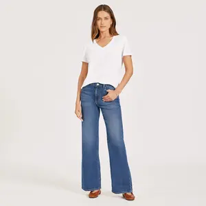 Mott & Bow - High Rise Wide Leg Gilmore - Sculpting, Waist-Cinching Fit summerwins