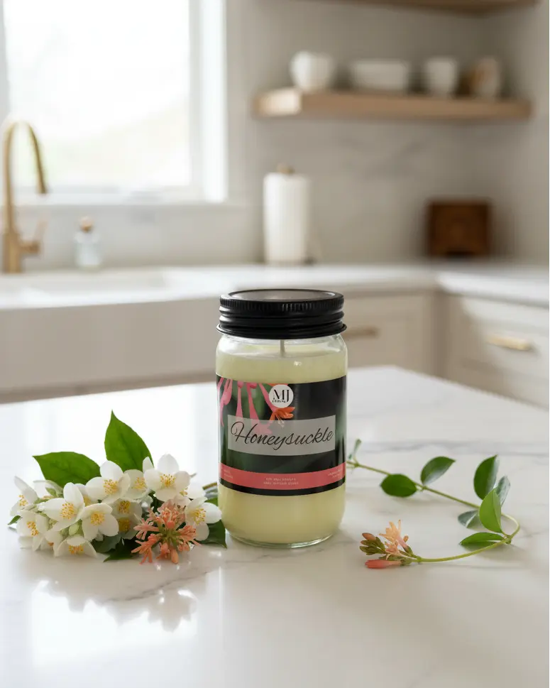 Honeysuckle | Mason Jar Soy Candle