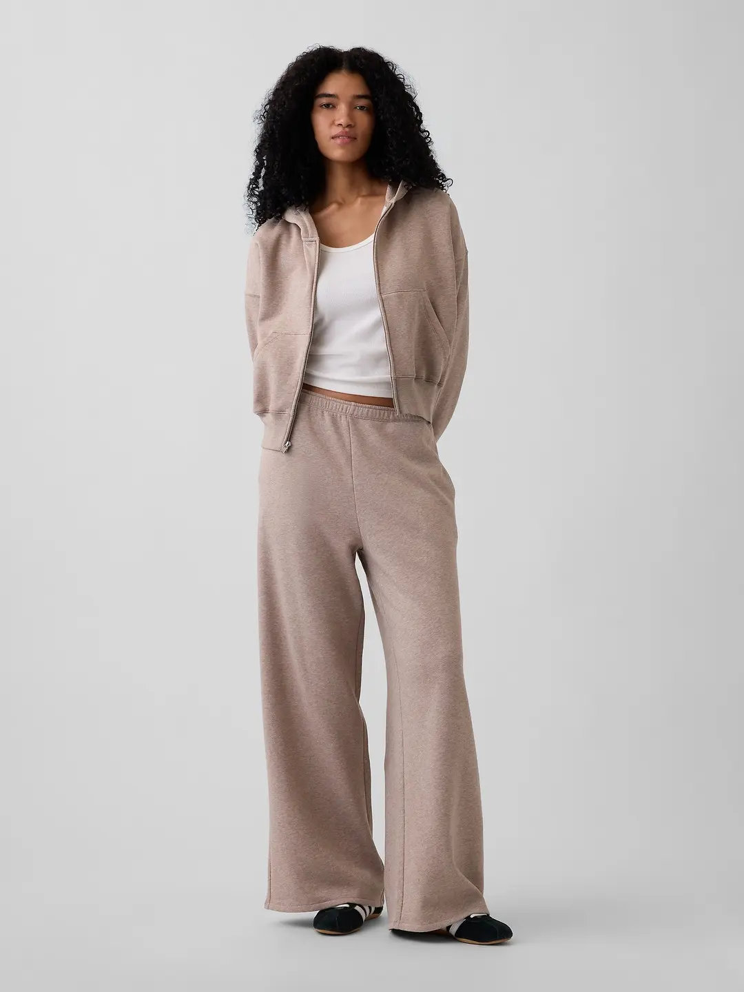 Gap Women's VintageSoft Baggy Wide-Leg Sweatpants