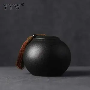 Black Cremation Urns For Pet  Ashes Ceramic, Urn Small Keepsake