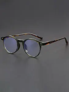 Round Frame Reading Glasses with Simple Rivet Details A Casual Everyday Accessory Anti Blue Light Glasses for Both Men and Women Round Eyeglasses Reading Eyewear