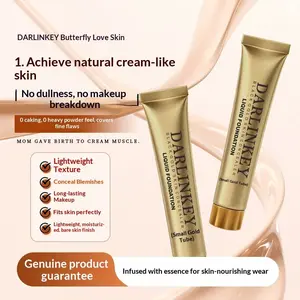 Foundation Concealer, Small Gold Tube Foundation Concealer, Tattoo Cover Up, Spot Blemish Eye Circle Coverage, Strong Concealing Power