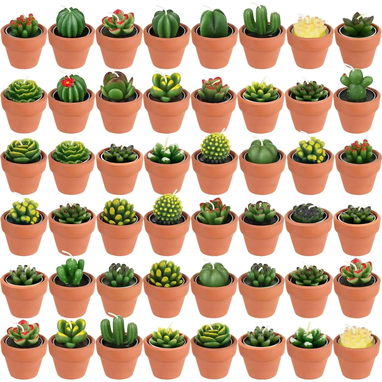 48 Pcs Bulk Mexican Handmade Red Mini Terracotta Clay Tealight Candle Holders - Rustic Home Decor, Coworkers Gifts, Birthday House Warming Supplies, Tealight Candles Accessory