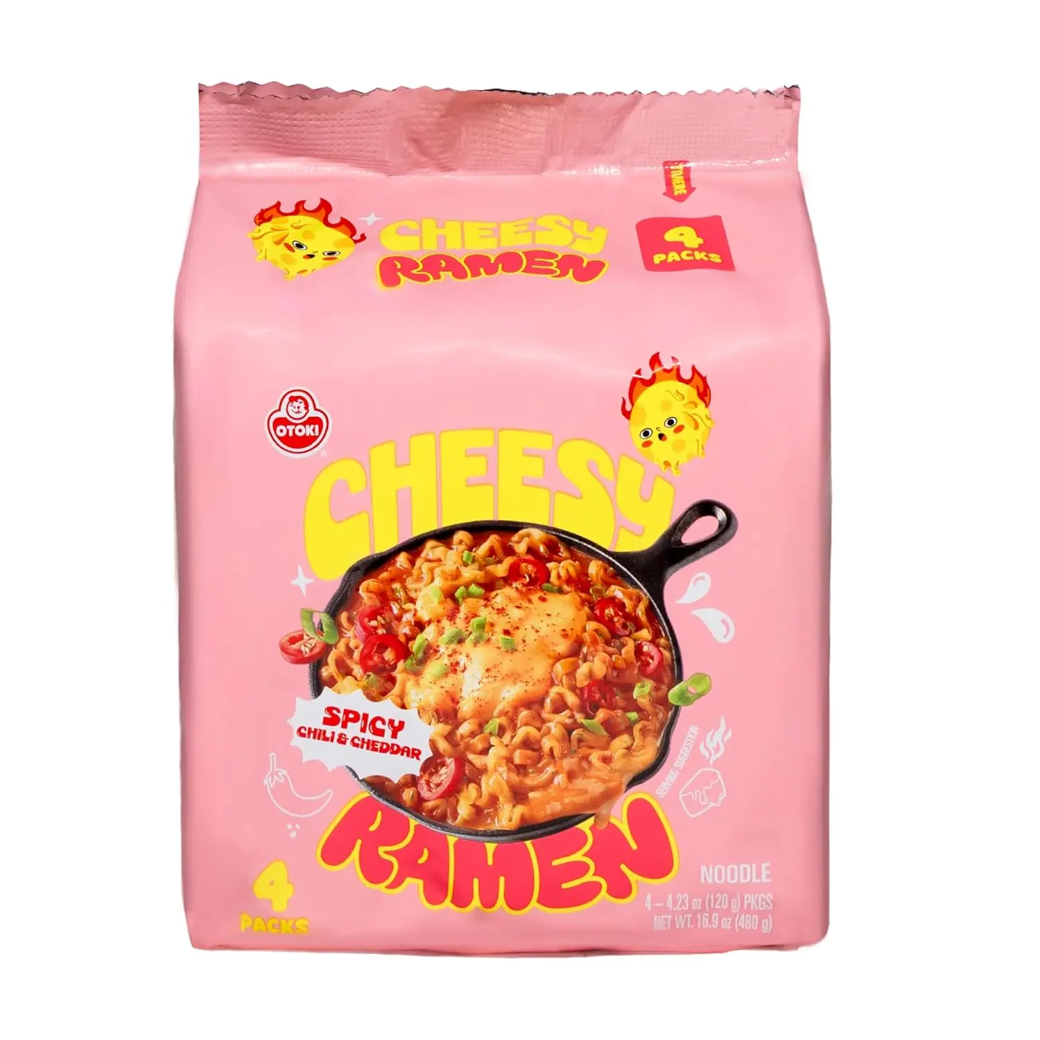 OTOKI Stir-Fry Cheesy Ramen – Spicy Chili & Cheddar Flavor | Bold