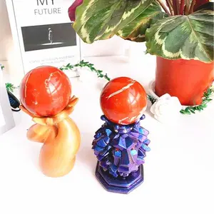 Red jasper Ball Home Ornament