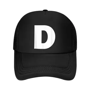 Capital Letter D Monogram Initial Baseball Cap for Adults, Biking, All Occasions - 360° Airflow, Stuffy-Free Design