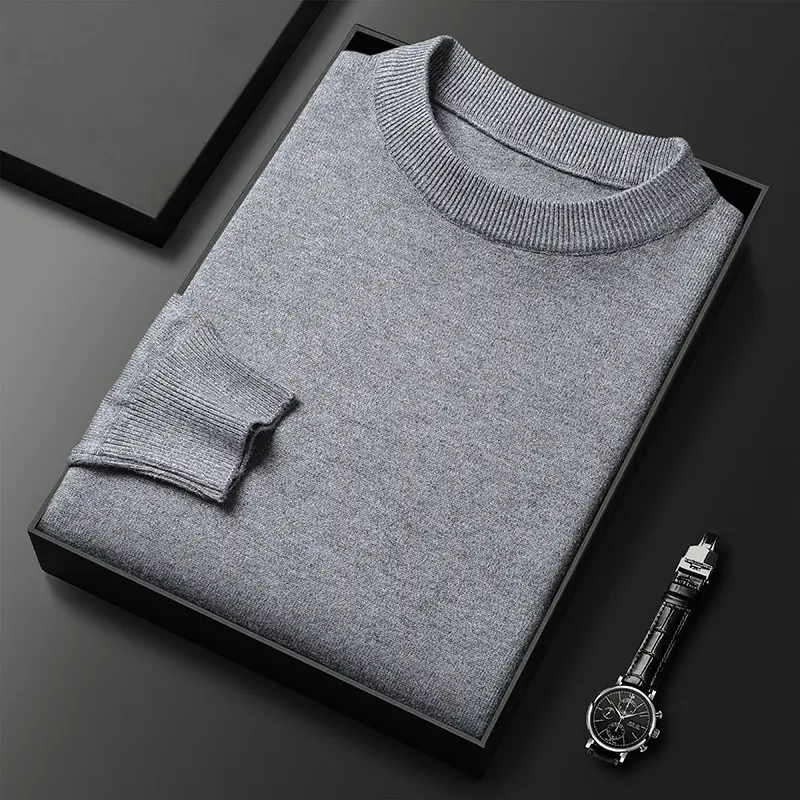 Round neck   medium gray