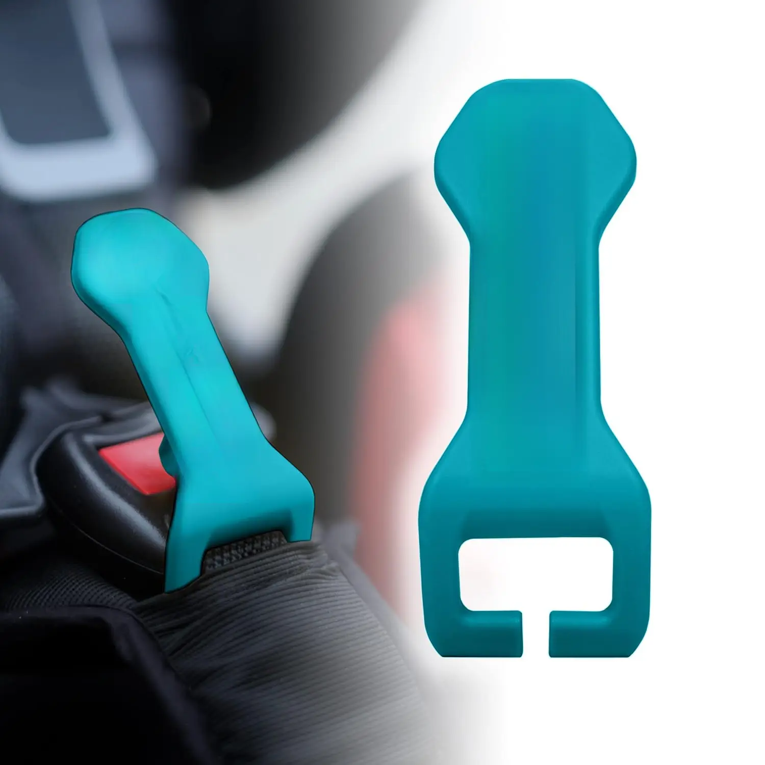 Easy Car Seat Buckle Release Aid for Children Unbuckle Car Seat Release Tool - Button Pusher - Opener for Nails - Buckle Release (1 Pack Teal)