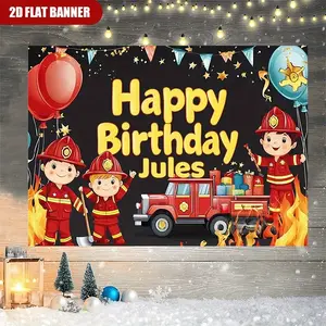 2D Flat Personalized Custom Name Birthday Party Backdrop, Multifunctional Wall Tapestry for Home Decor, Suitable for Various Occasions and Events, No Electricity Required