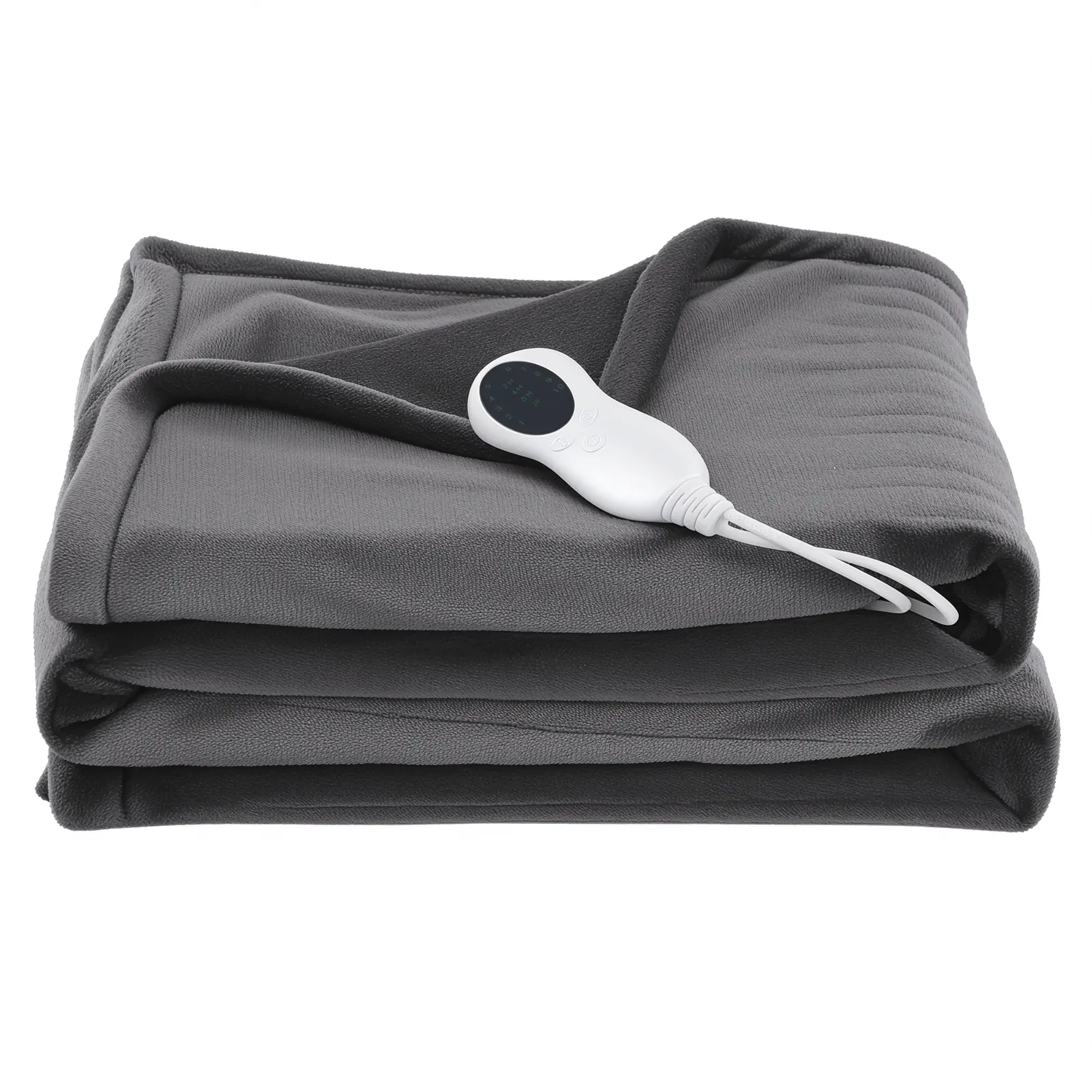 Dual-Sided Flannel Electric Heating Blanket with Remote - 30-65°C, 10-Level Adjustable Temp, Temp Display & Control, Over-Heat Protection, 1-12H Auto-Off Timer, Dual-Sided Material, Hand Washable Thick Winter Household Appliance, 10 Levels Adjustable