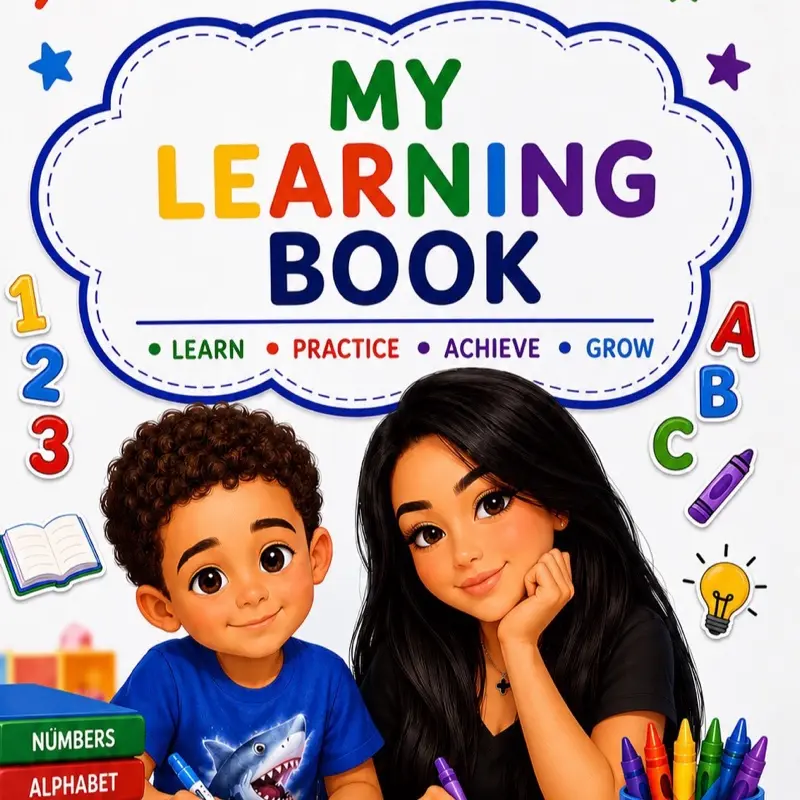 Autism Bright Minds Learning Book | Reusable Dry Erase Preschool Workbook