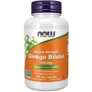 Ginkgo Biloba 120mg 100 Vcaps by Now Foods