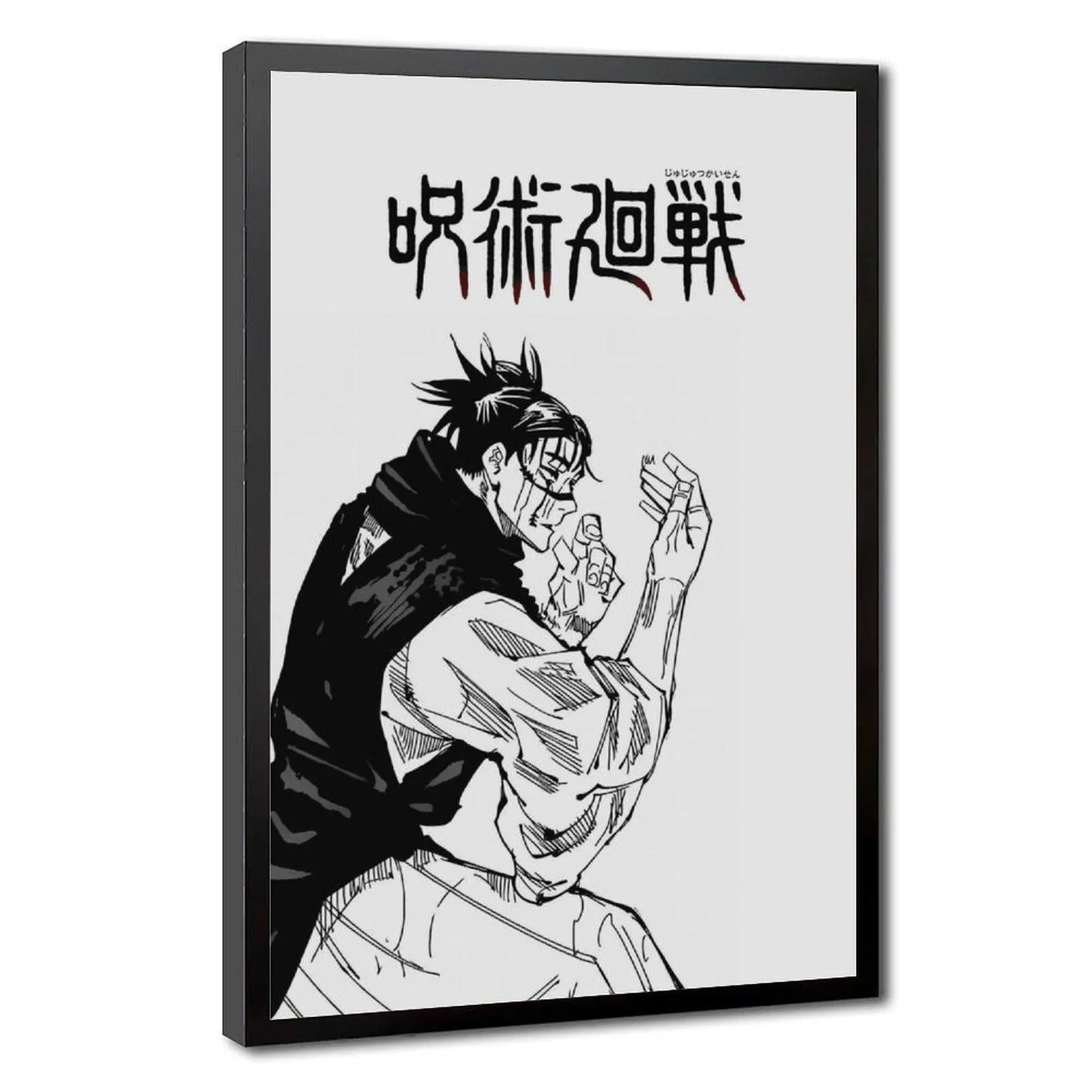 Toji 1-Piece Anime Poster, Multi-Size Original Graphic Print, Black and White Manga Wall Decor, Physical Home Decor Posters & Prints, One-Piece